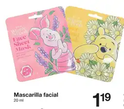 Zeeman Mascarilla facial oferta