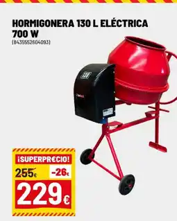 Brico Depôt Hormigonera 130 l eléctrica 700 w oferta