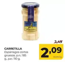 Alimerka Carretilla - esparragos cortos gruesos oferta