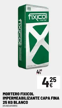 Brico Depôt FIXICOL Mortero impermeabilizante capa fina blanco oferta