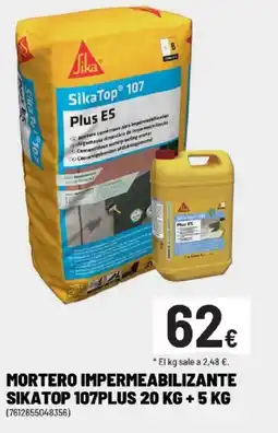 Brico Depôt Mortero impermeabilizante sikatop 107plus oferta