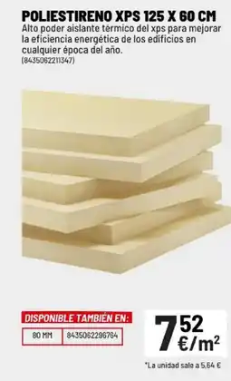 Brico Depôt Poliestireno xps 125 x 60 cm oferta