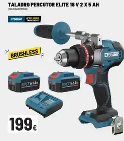Brico Depôt ERBAUER Taladro percutor elite 18 v 2 x 5 ah oferta