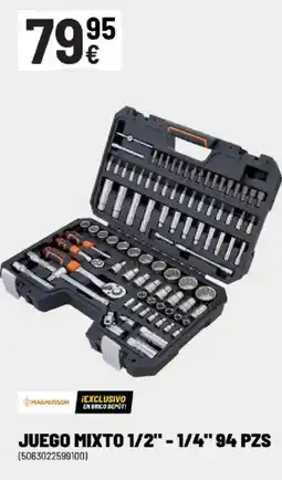Brico Depôt Juego mixto 1/2" - 1/4" 94 pzs oferta