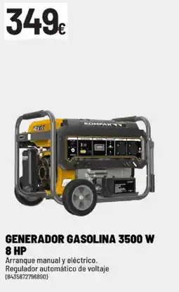 Brico Depôt Generador gasolina 3500 w 8 hp oferta