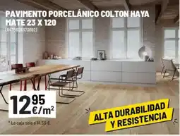 Brico Depôt Pavimento porcelánico colton haya mate 23 x 120 oferta
