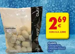 CashDiplo CLAVO Croqueta casera pollo oferta