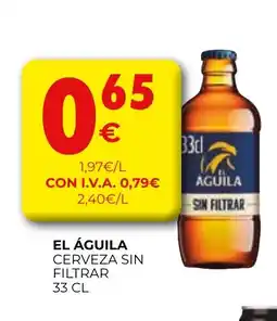 CashDiplo EL ÁGUILA Cerveza sin filtrar oferta