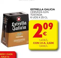 CashDiplo ESTRELLA GALICIA Cerveza 0,0% tostada oferta