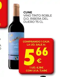 CashDiplo CUNE Vino tinto roble d.o. ribera del duero oferta