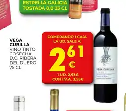 CashDiplo VEGA CUBILLA Vino tinto cosecha d.o. ribera del duero oferta