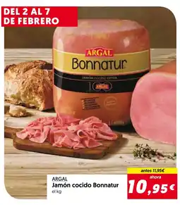 Hiper Usera ARGAL Jamón cocido Bonnatur oferta