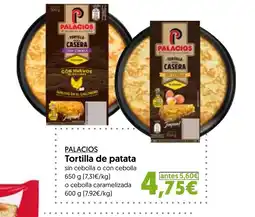 Hiper Usera PALACIOS Tortilla de patata oferta