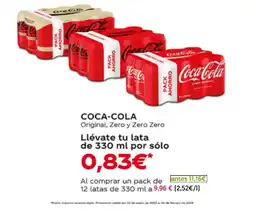 Hiper Usera COCA-COLA Original, Zero y Zero Zero oferta