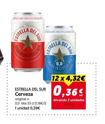 Hiper Usera ESTRELLA DEL SUR Cerveza oferta