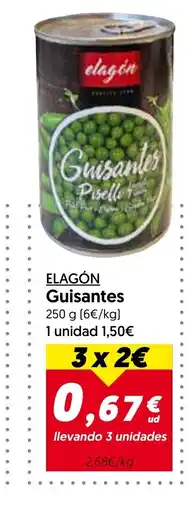 Hiper Usera ELAGÓN Guisantes oferta