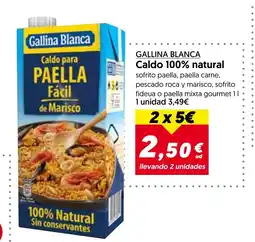 Hiper Usera GALLINA BLANCA Caldo 100% natural oferta