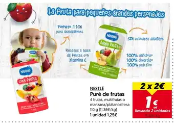 Hiper Usera NESTLÉ Puré de frutas oferta