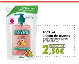Hiper Usera SANYTOL Jabón de manos oferta