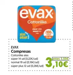 Hiper Usera EVAX Compresas oferta