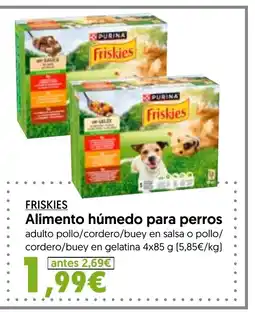 Hiper Usera FRISKIES Alimento húmedo para perros oferta
