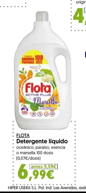 Hiper Usera FLOTA Detergente líquido oferta