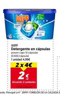 Hiper Usera WIPP Detergente en cápsulas oferta
