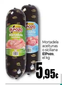 Unide Supermercados ELPOZO Mortadela aceitunas o siciliana oferta