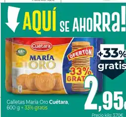 Unide Supermercados CUÉTARA Galletas María Oro oferta