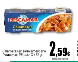 Unide Supermercados PESCAMAR Calamares en salsa americana oferta