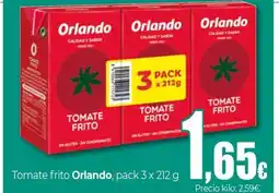 Unide Supermercados ORLANDO Tomate frito oferta