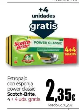 Unide Supermercados SCOTCH-BRITE Estropajo con esponja power classic oferta