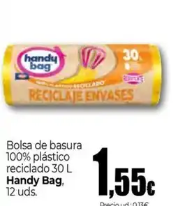 Unide Supermercados HANDY BAG Bolsa de basura 100% plástico reciclado oferta