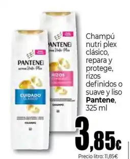 Unide Supermercados PANTENE Champú nutri plex clásico, repara y protege, rizos definidos o suave y liso oferta
