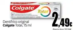 Unide Supermercados COLGATE Dentifrico original Total oferta