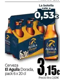 Unide Supermercados EL AGUILA Cerveza Dorada oferta