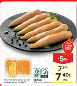 Caprabo EROSKI Filets de pollastre oferta