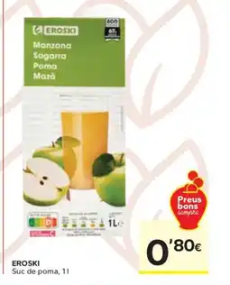 Caprabo EROSKI Suc de poma oferta