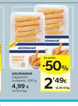 Caprabo AGUINAMAR Llagostins cruixents oferta