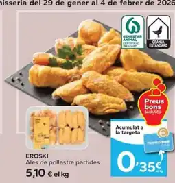 Caprabo EROSKI Ales de pollastre partides oferta