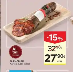 Caprabo EL ENCINAR Xoriço cular ibèric oferta