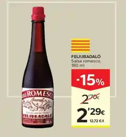 Caprabo FELIUBADALÓ Salsa romesco, oferta
