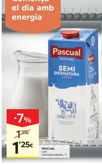 Caprabo PASCUAL Llet semidesnatada oferta