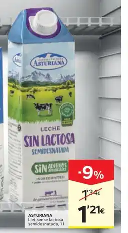 Caprabo ASTURIANA Llet sense lactosa semidesnatada oferta