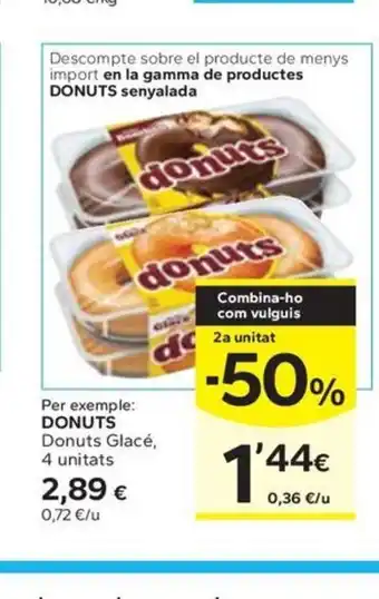 Caprabo DONUTS Donuts Glacé, oferta