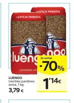 Caprabo LUENGO Llenties pardines extra, 1 k oferta