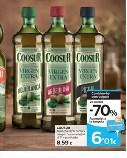 Caprabo COOSUR Gamma d'oli d'oliva verge monovarietal oferta