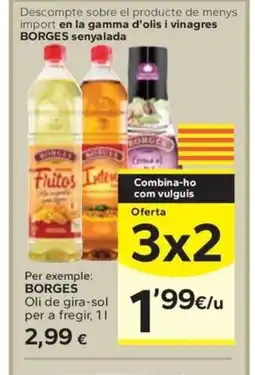 Caprabo BORGES Oli de gira-sol per a fregir oferta