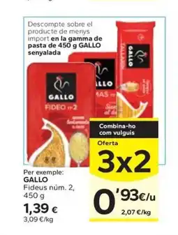 Caprabo GALLO Fideus núm. 2 oferta