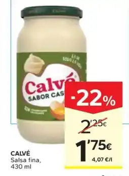 Caprabo CALVÉ Salsa fina oferta